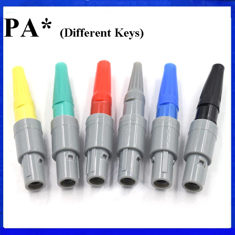 1P Medical Connector PAG PAA PAB PAC 2 3 4 5 6 7 8 9 10 14 Pin 1P male Plug 0 40 60 80 Degree Two Keyings