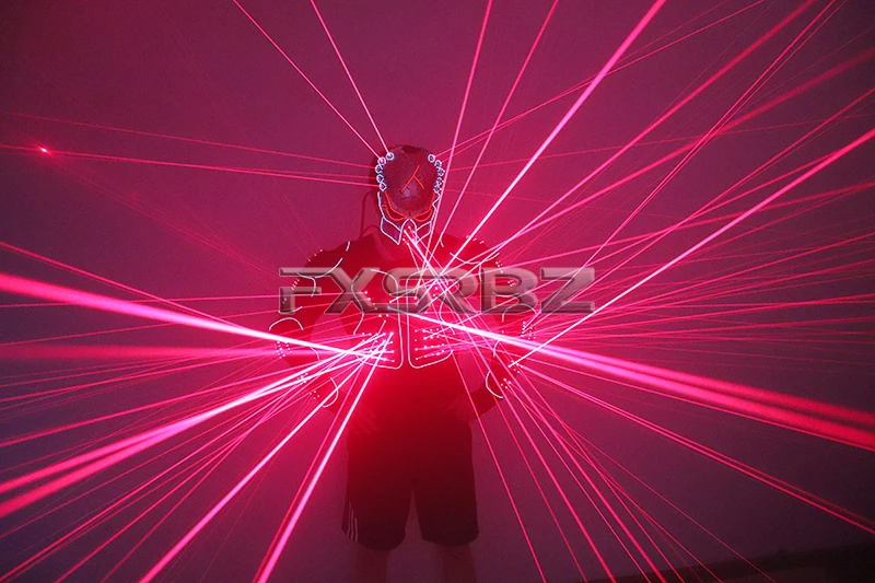 New Laser Robot Suit 650nm Red Laser Armor Costumes Laser Man Stage Performance LED Clothes Laser Show Clothing