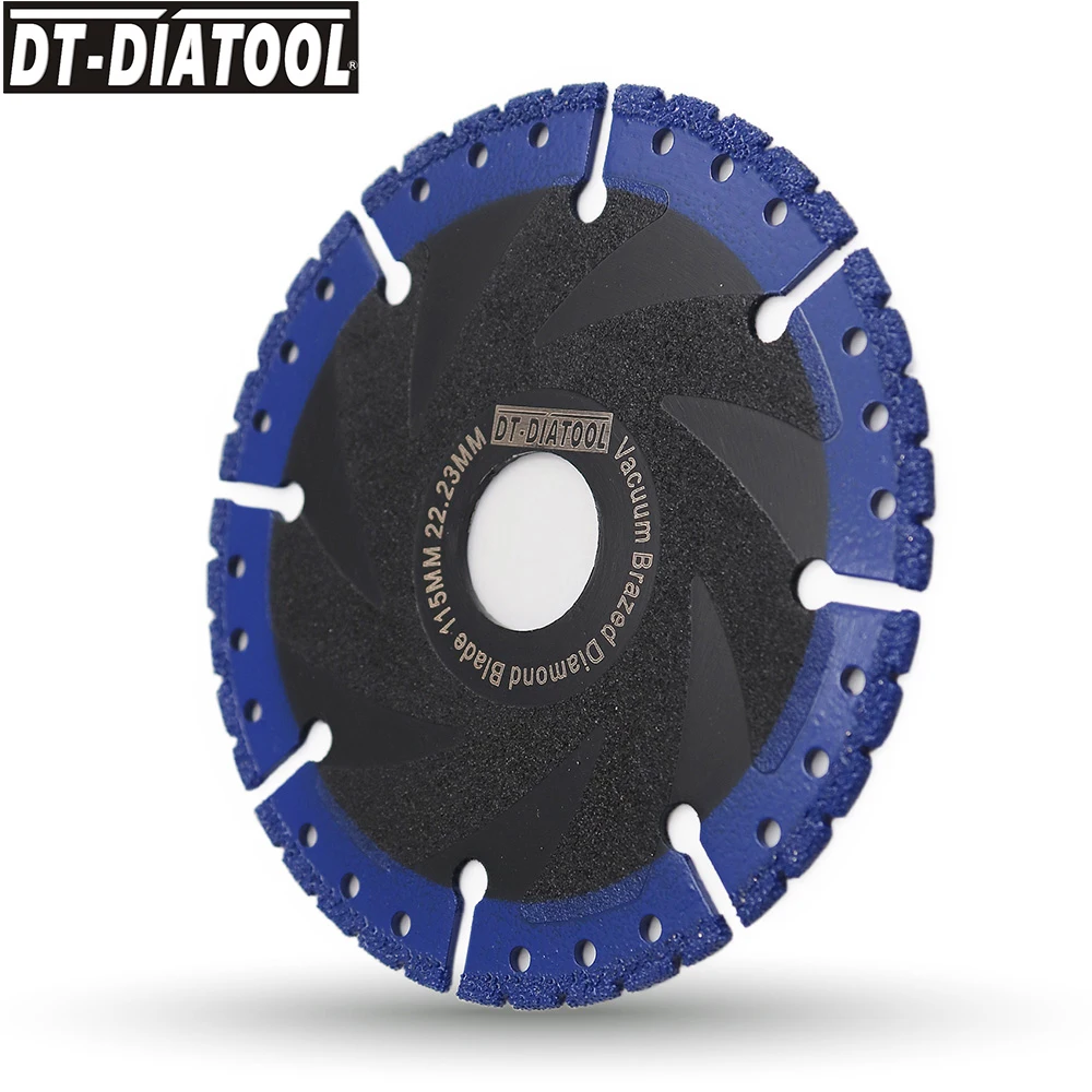 DT-DIATOOL 1 или 2 шт., диаметр 115 мм/4,5 дюйма, паяные алмазные отрезные диски, универсальные пилы, лезвие для сноса, стальное металлическое лезвие