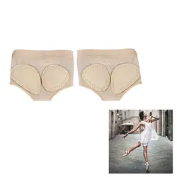 2 pcs/par rítmica ballet broca dança pata sapatos de ginástica pé tangas elástico macio sapatos metade sola acessórios