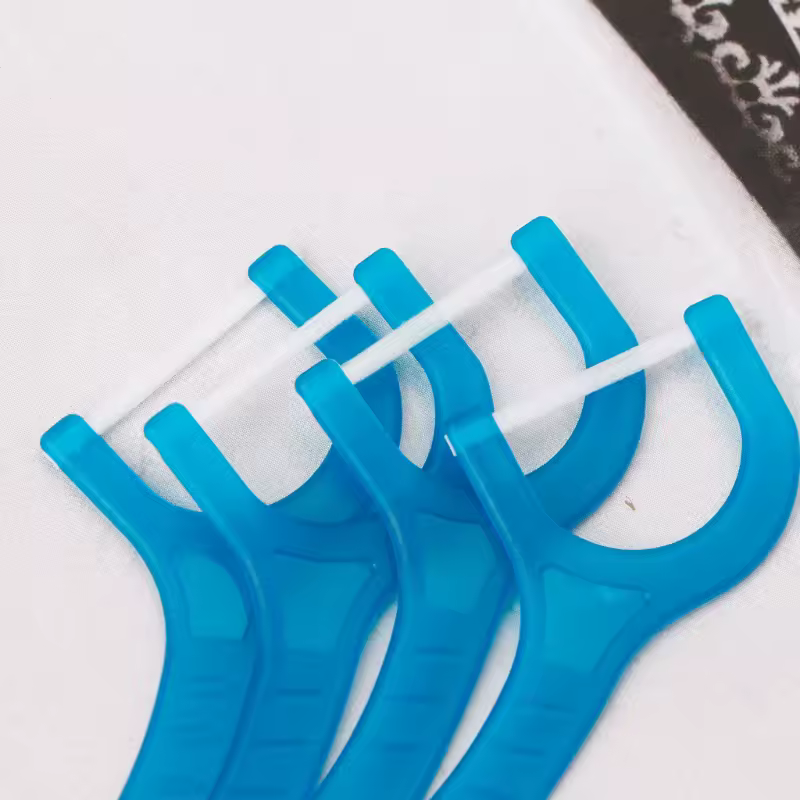50pcs Dental Floss Flosser Picks Teeth Toothpicks Stick Tooth Clean Oral Care Interdental Brush Teeth Stick Floss Pick Cleaning