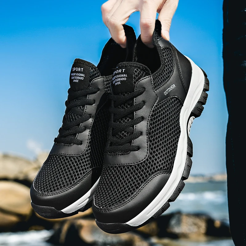 Men Hiking Shoes Trekking Outdoor Sport Shoes Non Slip Tactical Climbing Shoes Water Upstream Sneakers Male Zapatillas Hombre