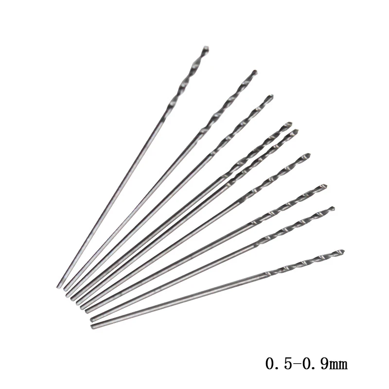 10 miniature carbide drills 0.5mm 0.6mm 0.7mm 0.8mm 0.9mm rotary drill