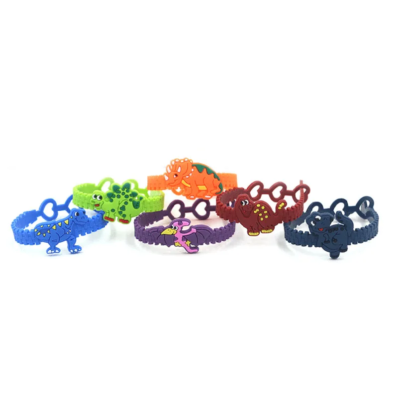 Dino Bracelets Set Kids Favors Gift For Jurassic World Dinosaur Party Birthday Matching Baby Shower Decoration