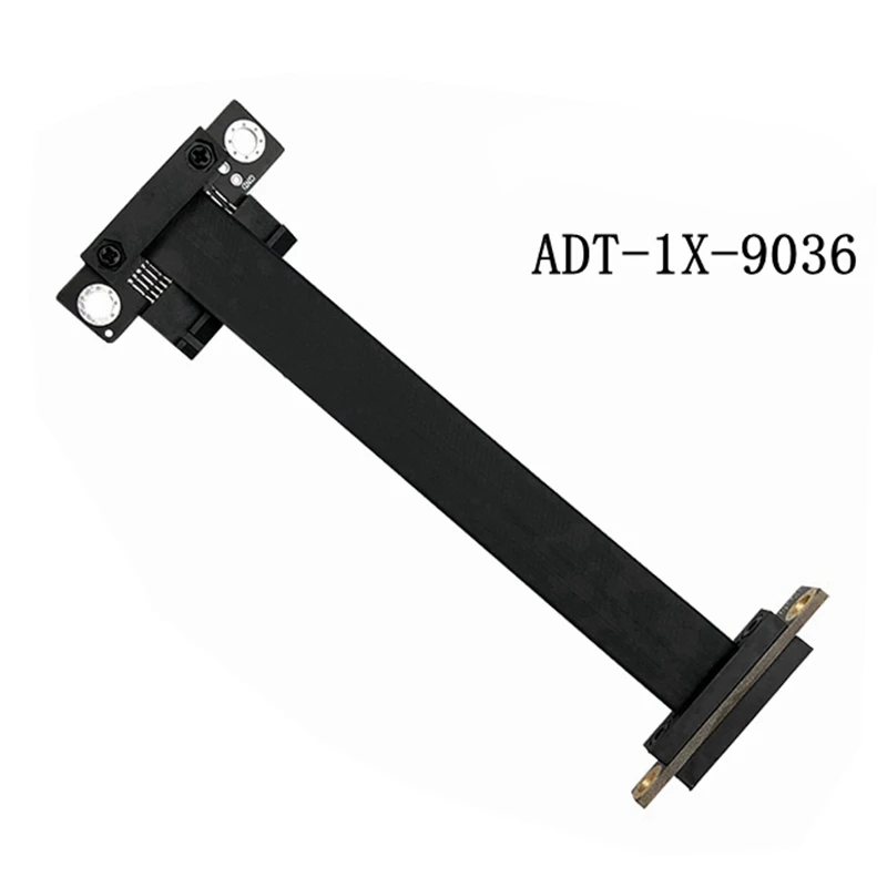 90องศา PCI-e PCI Express 36PIN 1X Extender Gold-Plated Connector (180องศา20ซม.Pcie Riser สาย)