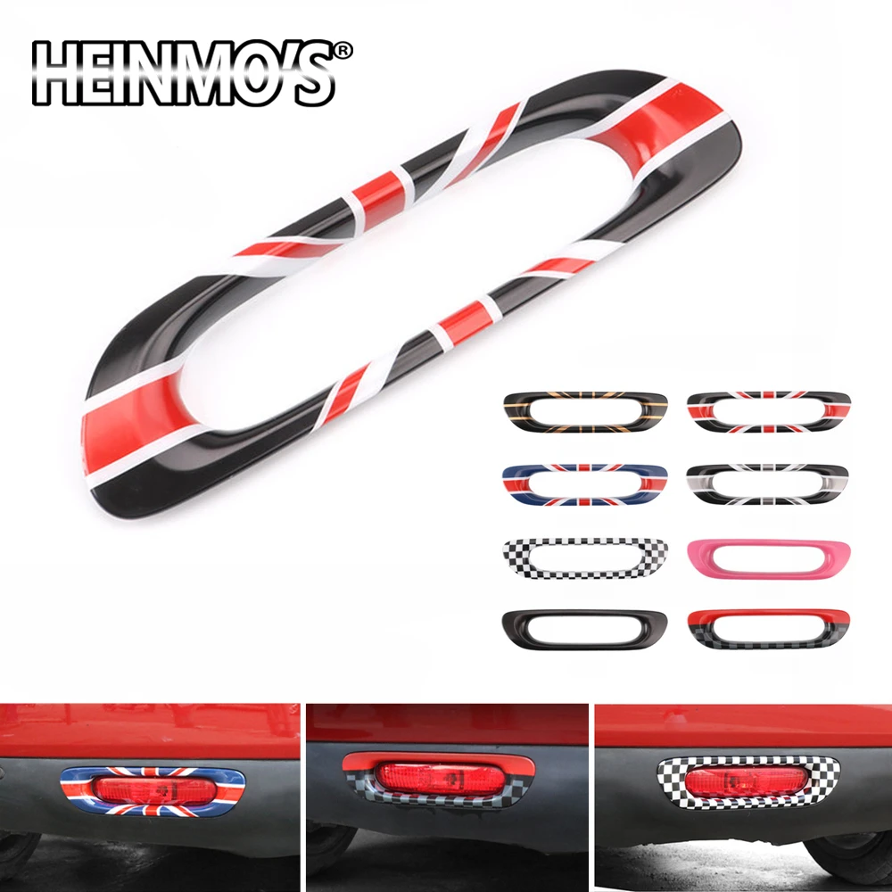 

For Mini Cooper JCW F55 F56 Car Rear Tail Fog Light Lamp Frame Trim Cover Decoration Sticker For Mini Cooper Housing Accessories