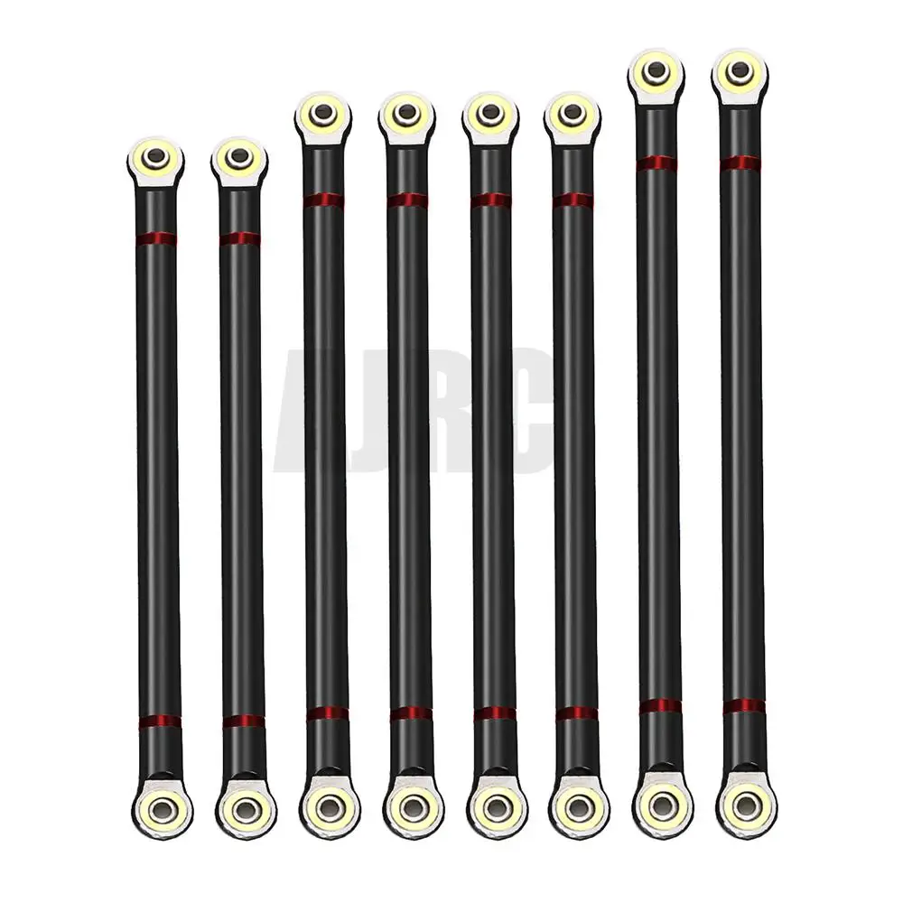 8pcs/lot Alloy Link Rod 313MM Wheelbase Suit for Axial SCX10 1/10 RC Crawler Car Parts