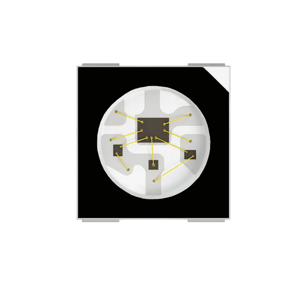 10-1000PCS WS2812B RGB LED Chip 5050SMD Black/White PCB WS2812 Individually Addressable Chip Pixels DC5V