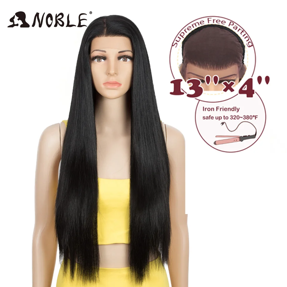 Noble Synthetic Lace Front Wig Cosplay Lace Front Wig 30 Inch Long Straight Ombre Blonde Wigs For Black Women Lace Front Wig