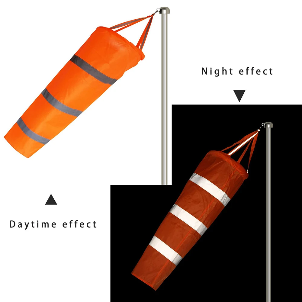 Odblaskowa wiatrowskaz 80/100/150CM Zewnętrzna, odporna na zarysowania, wiatroodporna, fluorescencyjna wiatrowskaz Rip-stop Ветроуказатель