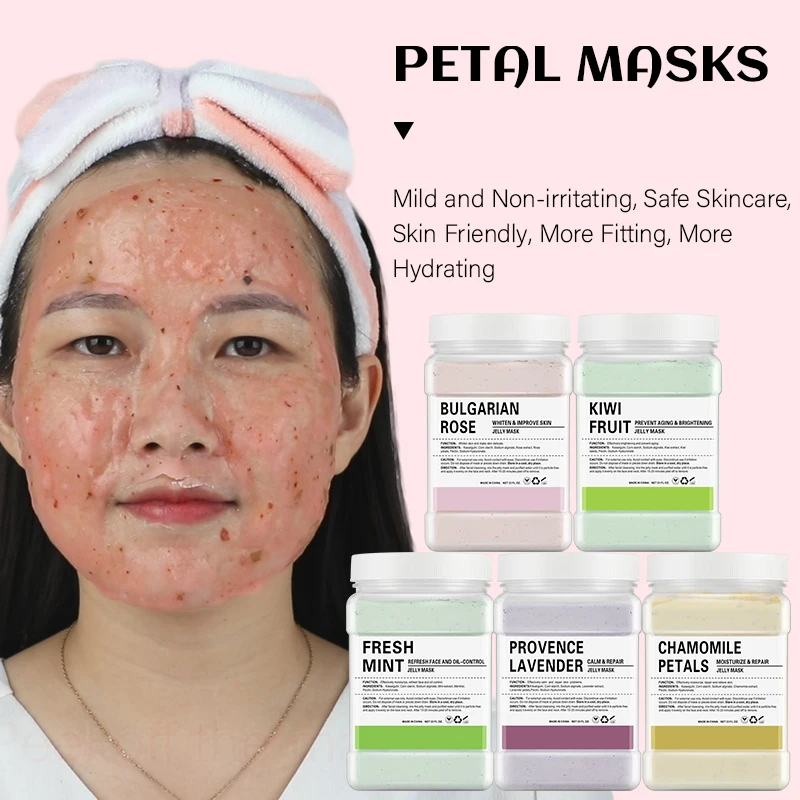 DIY SPA Hydrogel Powder Mask Beauty Whitening Rose Gold Peel Off Modeling Facial Soft Hydro Jelly Mask Powder Skincare