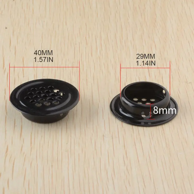 10 pz/set accessori della copertura di ventilazione dello sfiato dell'aria della feritoia dell'acciaio inossidabile del foro della maglia del governo di 19-53mm