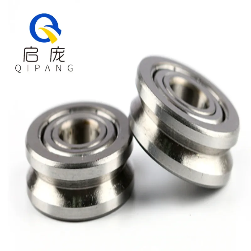 

QIPANG V 608ZZ V grooved straightener guide wheel bearings 8*22*7 ,8*23*7mm pulley bearings V groove width mm V608/22,23