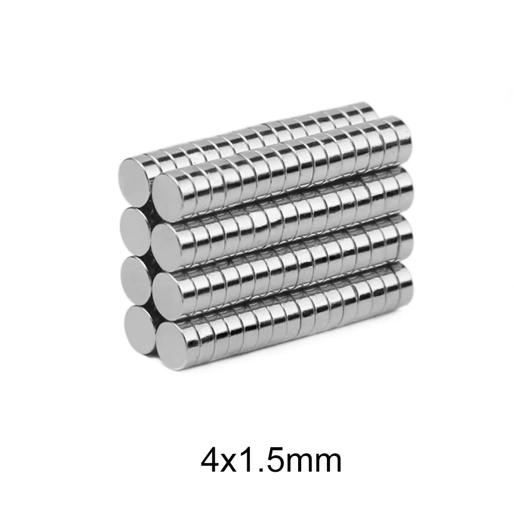 

100~3000pcs 4x1.5 mm Neodymium Magnet Permanent mini Small Round Magnet 4x1.5mm Thin Powerful Magnetic Magnets Disc 4*1.5 mm