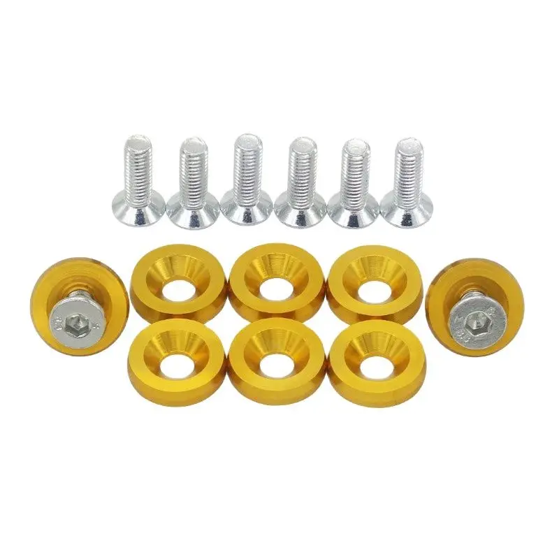 Aluminum 19MM Fender Washers and Bolt for Honda Civic Integra RSX EK EG DC 1 set=8pcs