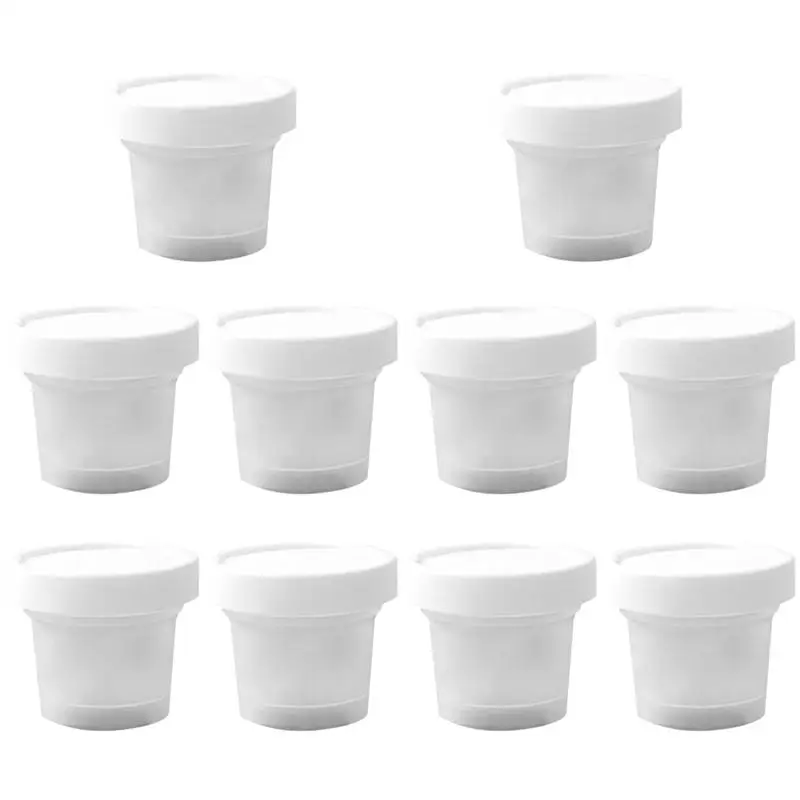 

10Pcs 100ml Plastic Ice Cream Cup Yogurt Cup Dessert Container Ice Cream Mousse Jelly Pudding Cup with Lid Store Party