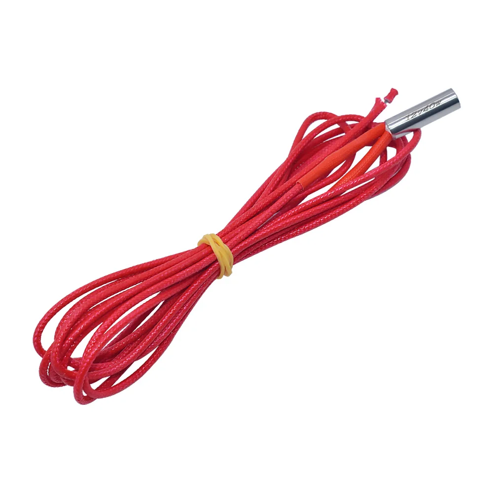 3D Printer Parts Cartridge Heater 12V 24V 40W 30W 6x20 Reprap Cable 100cm For J head Hotend V6 MK8 PT100 Heat Block WAVGAT