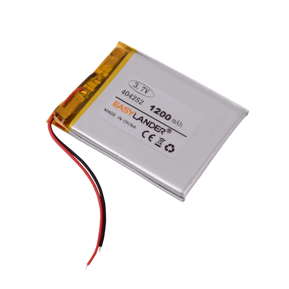 404252 3.7V 1200mAh Rechargeable Lithium Li-ion Polymer Battery