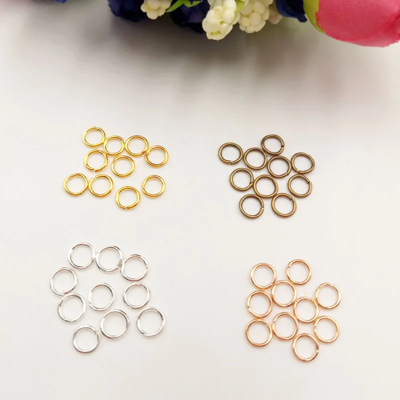 

400-600pcs/lot 4/5/6mm Open Jump Rings Split Rings Connectors For Diy Jewelry Findings Making Accessories Connector Supplies