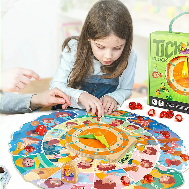 Time Planning Board Games Educational Toys Table Games Early Childhood Boys and Girls Parent-child Interaction Clock