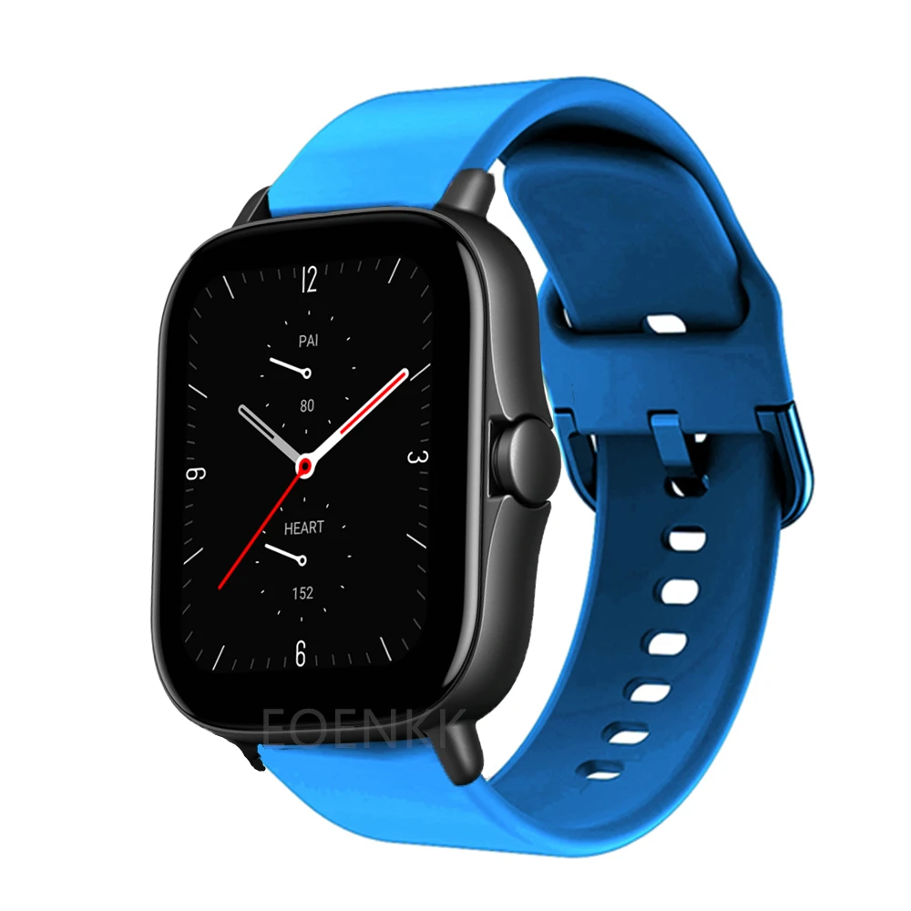 ل شاومي Huami Amazfit GTS 2 2e Smartwatch الفرقة لينة سيليكون حزام المعصم سوار ل Amazfit GTR 2 2e/Bip S/U برو/GTS2 Mini