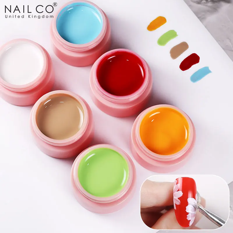 

NAILCO 73 Colors UV LED Nail Art Gel Polish Nude Series Color Soak Off Lacquers Nail Art Drawing Gel Nail Painting Gel Polishes