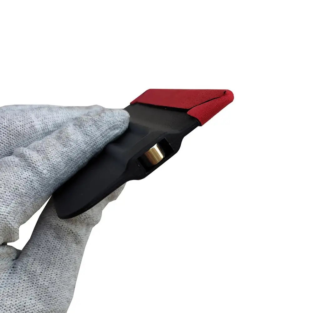 5Ps Carbon Fiber Film Magnetic Squeegee Vinyl Car Wrap Window Tint Magnet Scraper with Scratch-free Suede Felt Car Wrapping A10C