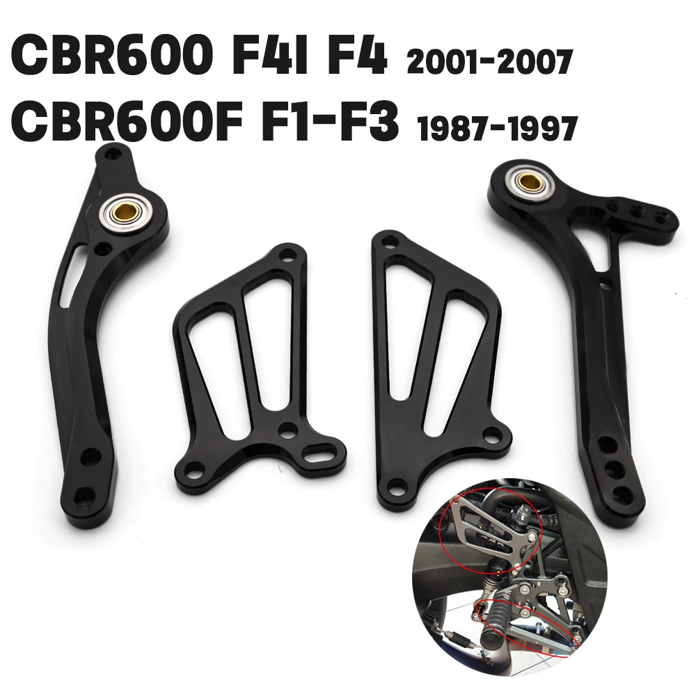 

For Honda CBR600 CBR 600 F4i CNC Brake Gear Shift Shifter Lever + Wing Motorcycle Footrest Rearset Foot Peg Shifters Levers