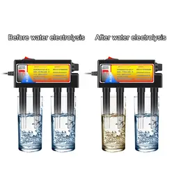 Portable Household Water Electrolyser Tester Electrolysis Iron Bars Water Tester Electrolyzer EU/US Plug Quick Water Testing New