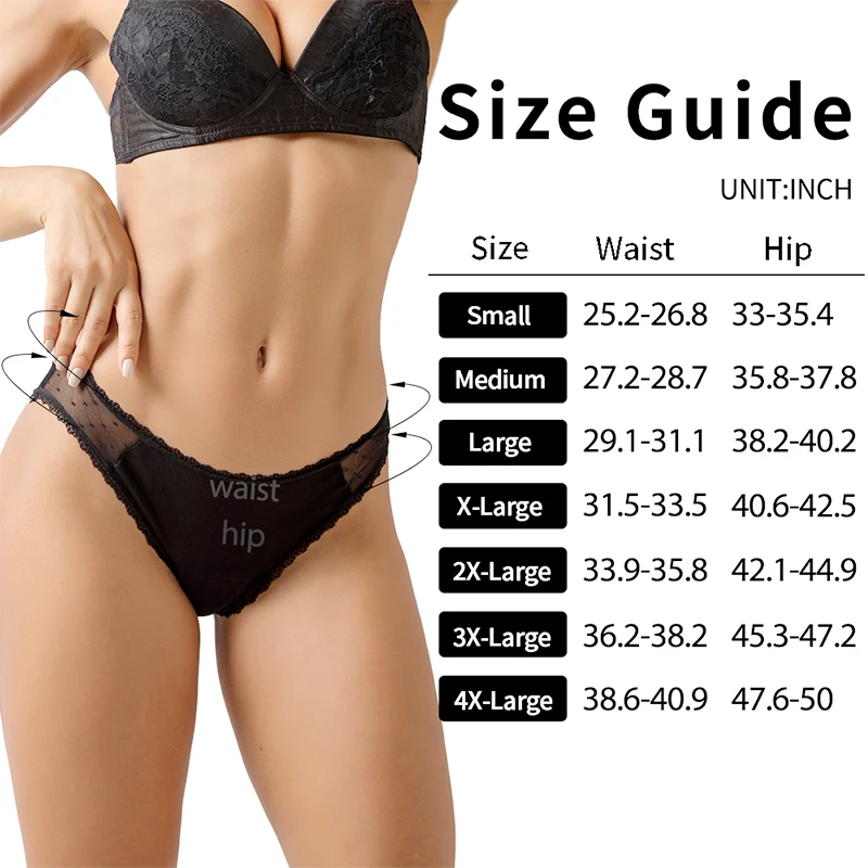 Heavy Flow Menstrual Panties Sexy Lace Leakproof Women Underwear Breathable Fast Absorption Briefs Comfort Girl Period Panties