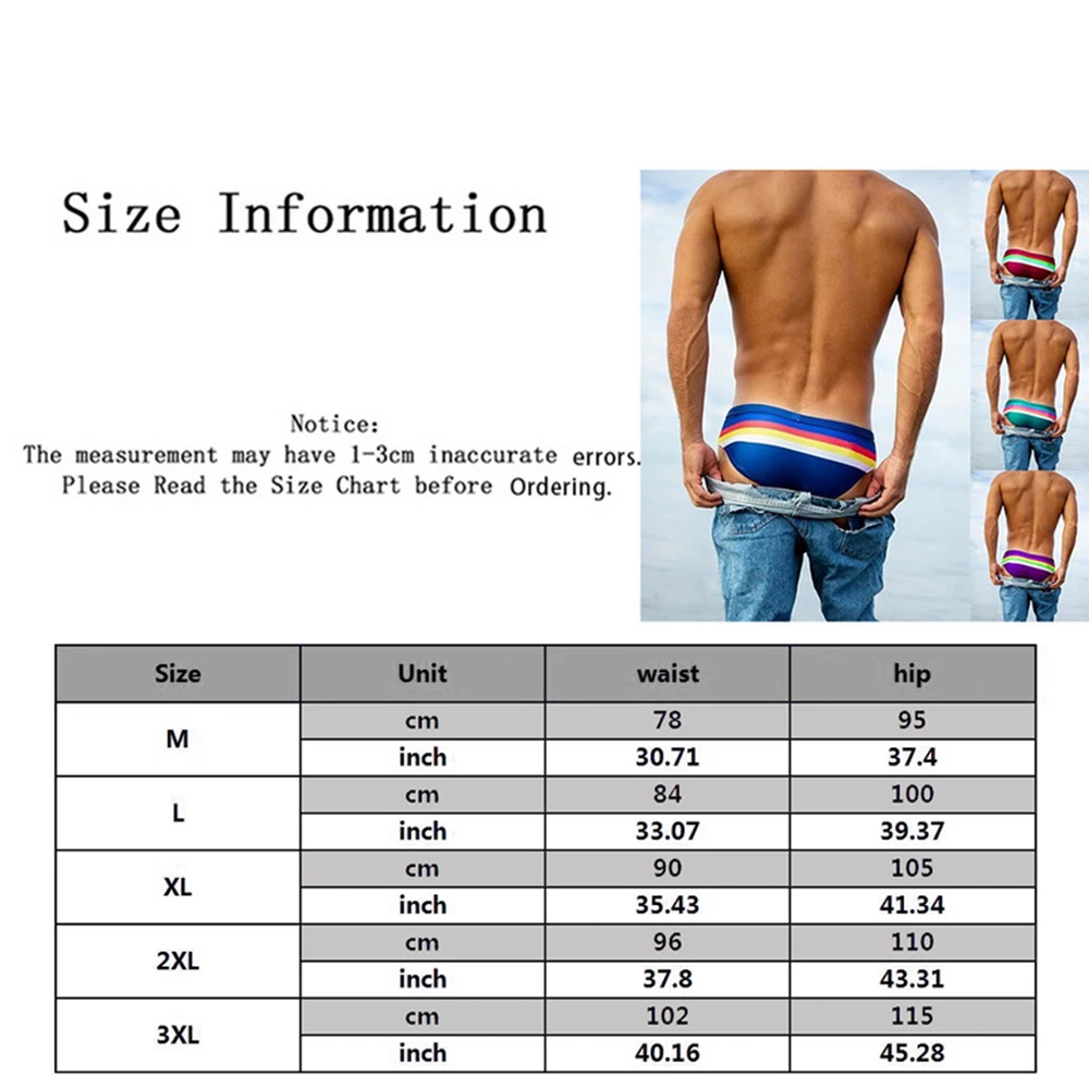 Mens Triangular Swimwear Low Rise Sexy Pouch Male Swimming Briefs Stripe Swimsuit Man Surf Swim Trunks Beach Shorts 2021 Fashion