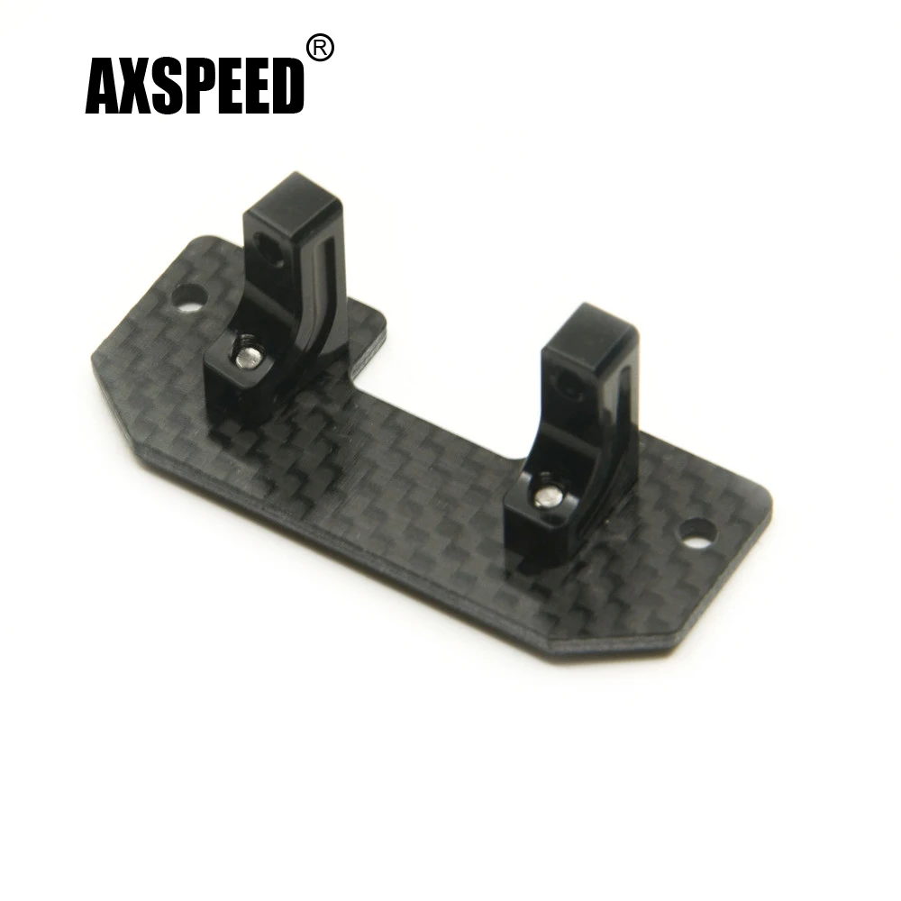 Axspeed Metalen Servo Mount Carbon Plaat Voor Axiale Scx10 1/10 Rc Crawler Auto Truck Vervangende Onderdelen Accessoires