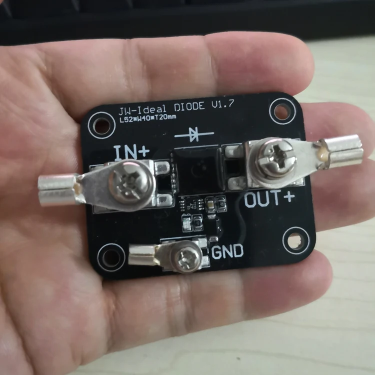 

Ideal Diode 1.5 Milliohm Conduction Internal Resistance 50A Large Current Solar Anti Backflow Module Mini