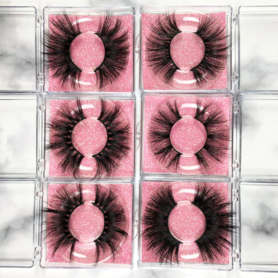 

Wholesale Mink Eyelashes Thick Eyelash Extension Cruelty Free 25mm 3D Mink Lashes Full Strip Lashes Soft False Eyelashes Makeup