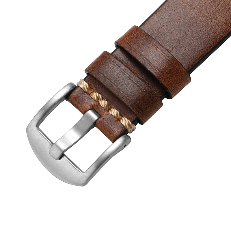 Watchband 20mm 22mm watch band leather strap Oil wax color changing cowhide vintage men\'s strap watch accessories Z75