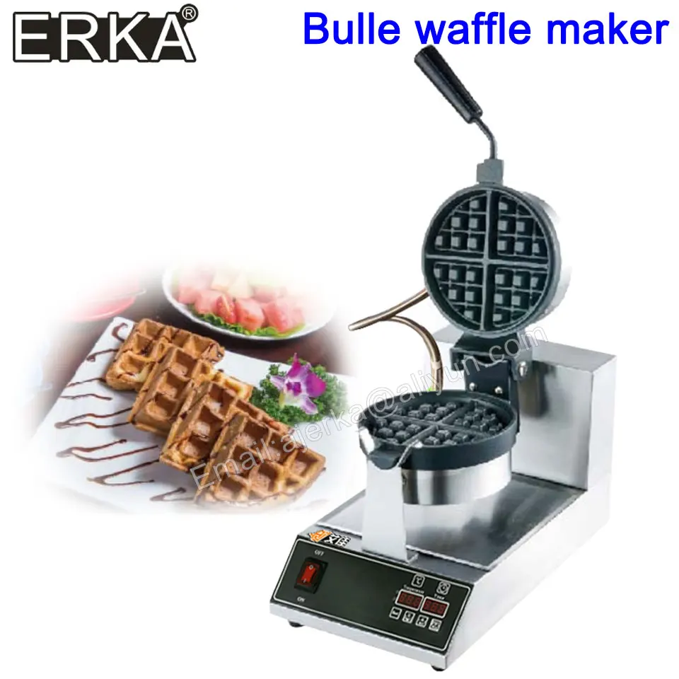 

ERKA антипригарная вафельница машина форма пузырьковое яйцо печь для торта машина для завтрака машина для приготовления тортов коммерческая светодиодная электрическая цифровая