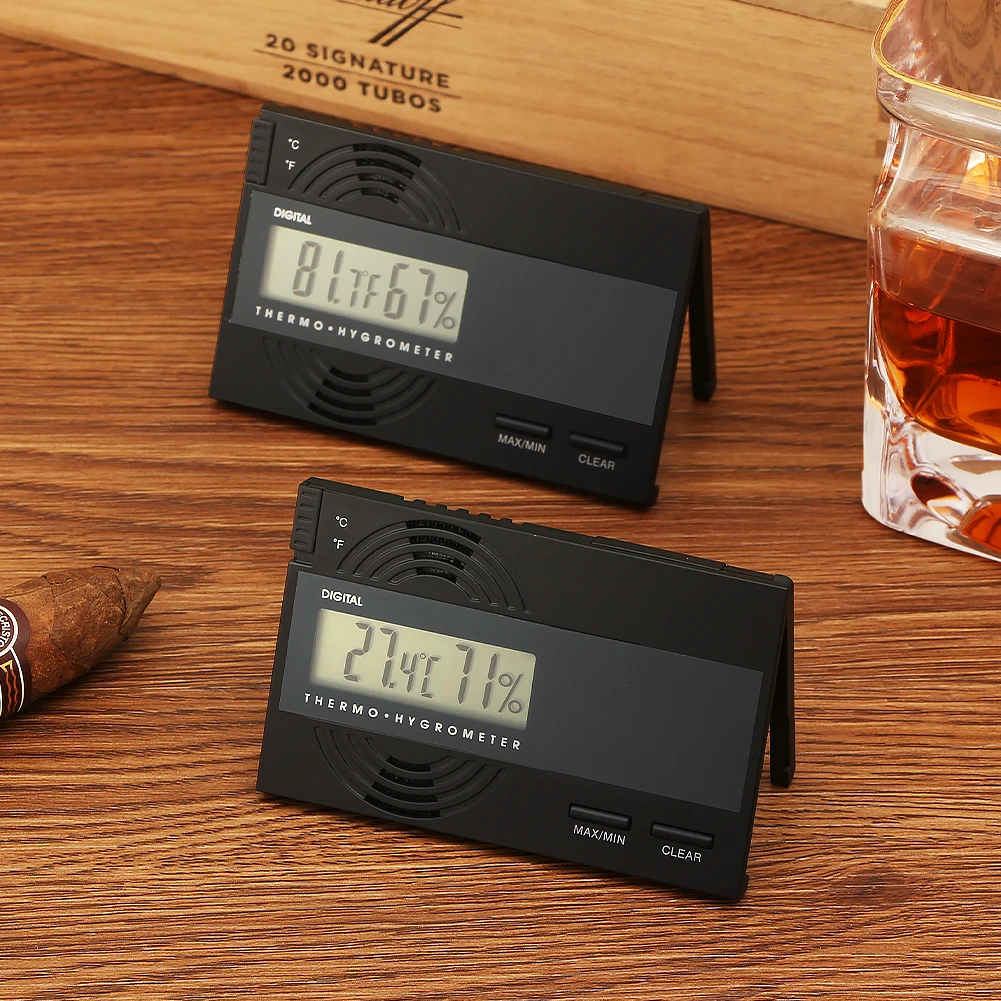 

GALINER Cigar Hygrometer Digital Portable Smoking Accessories Charuto Humidity Sensor Tool For Cigar Case Puro Humidor