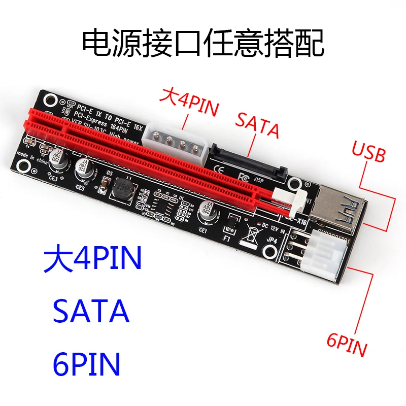Pci-e1x に 16x グラフィックスカード延長ケーブル pcie アダプタカード usb 3.0 グラフィックスカード延長ケーブルアダプタカード