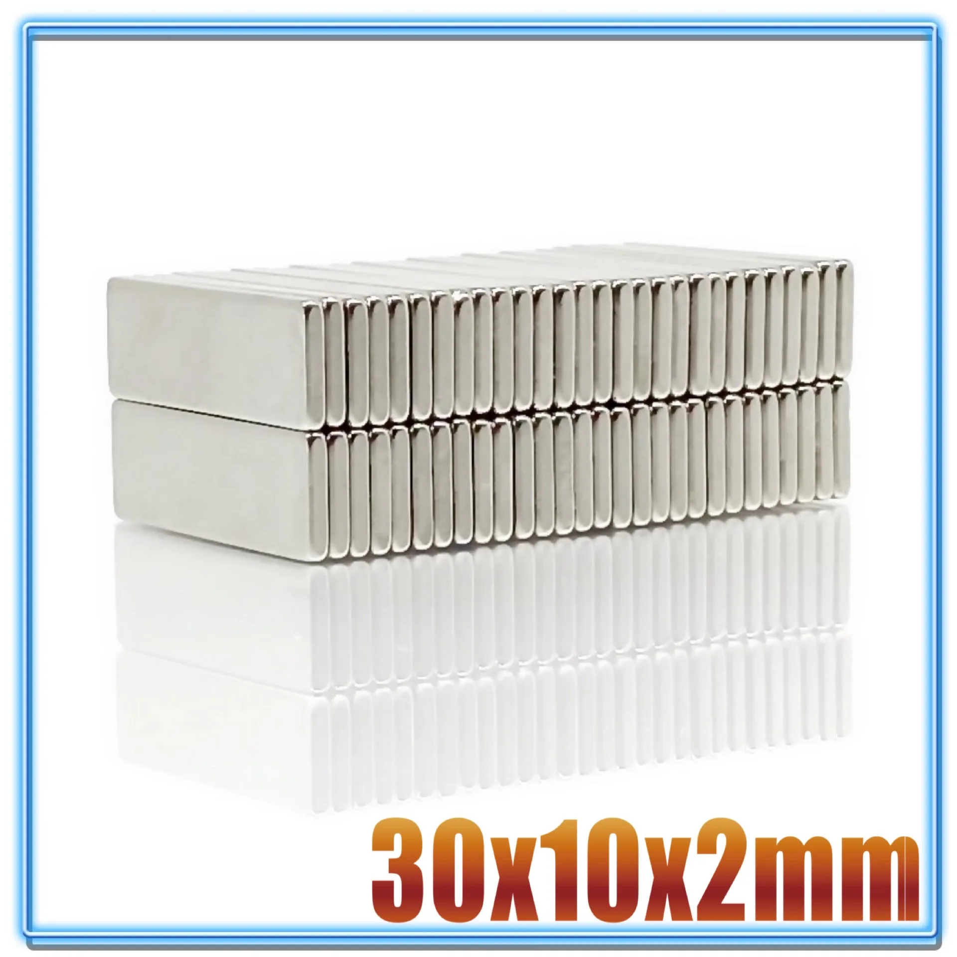 10 ~ 200Pcs N35 Blocco Magnete Al Neodimio 20X10X2 20X10X3 20X10X4 20X10X5 25X10X3 30X10X2 30x10x4 20X5X2 barra blocco Magneti di Terre Rare