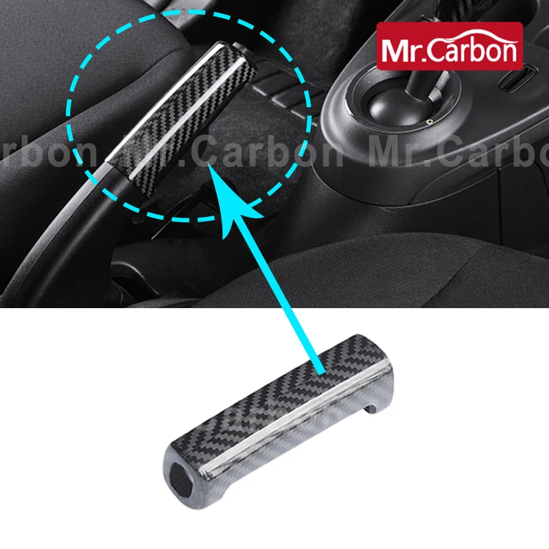 Real Carbon Fiber Cover Gear Lever Protective Shell For Mercedes Smart New 453 Fortwo Interior Styling Tachometer Accessories