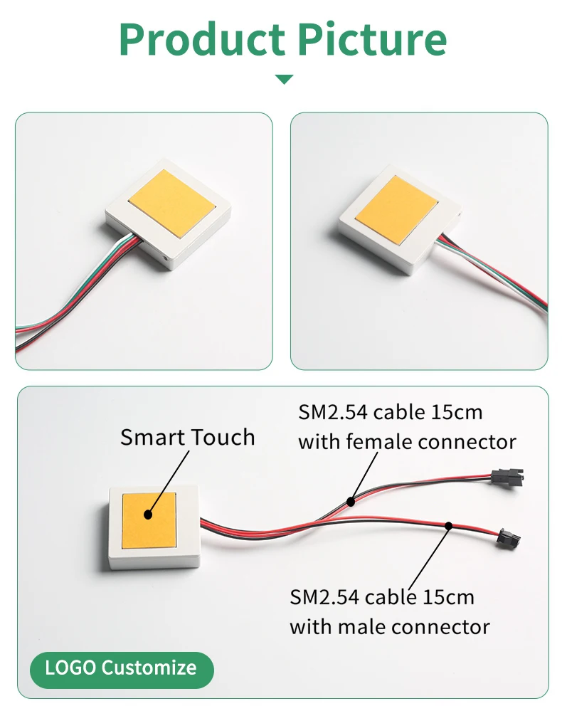 Badezimmerspiegel LED-Licht Touch-Schalter 12V 24V 60W Ein-Knopf-Touch-Dimmer-Controller – Detail 6