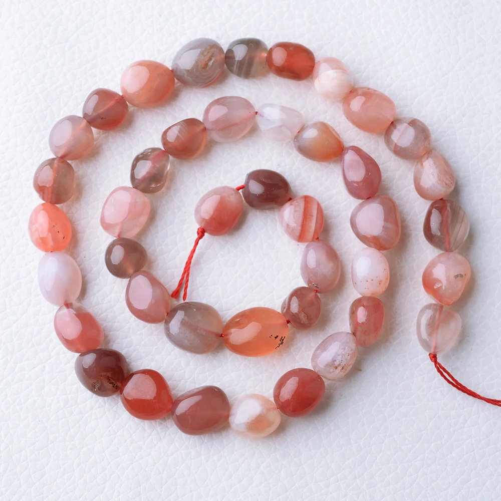 2 Strands Natural Botswana Agate Oval Gems Stone Freedom Beads Strand For Necklace Jewelry Making DIY