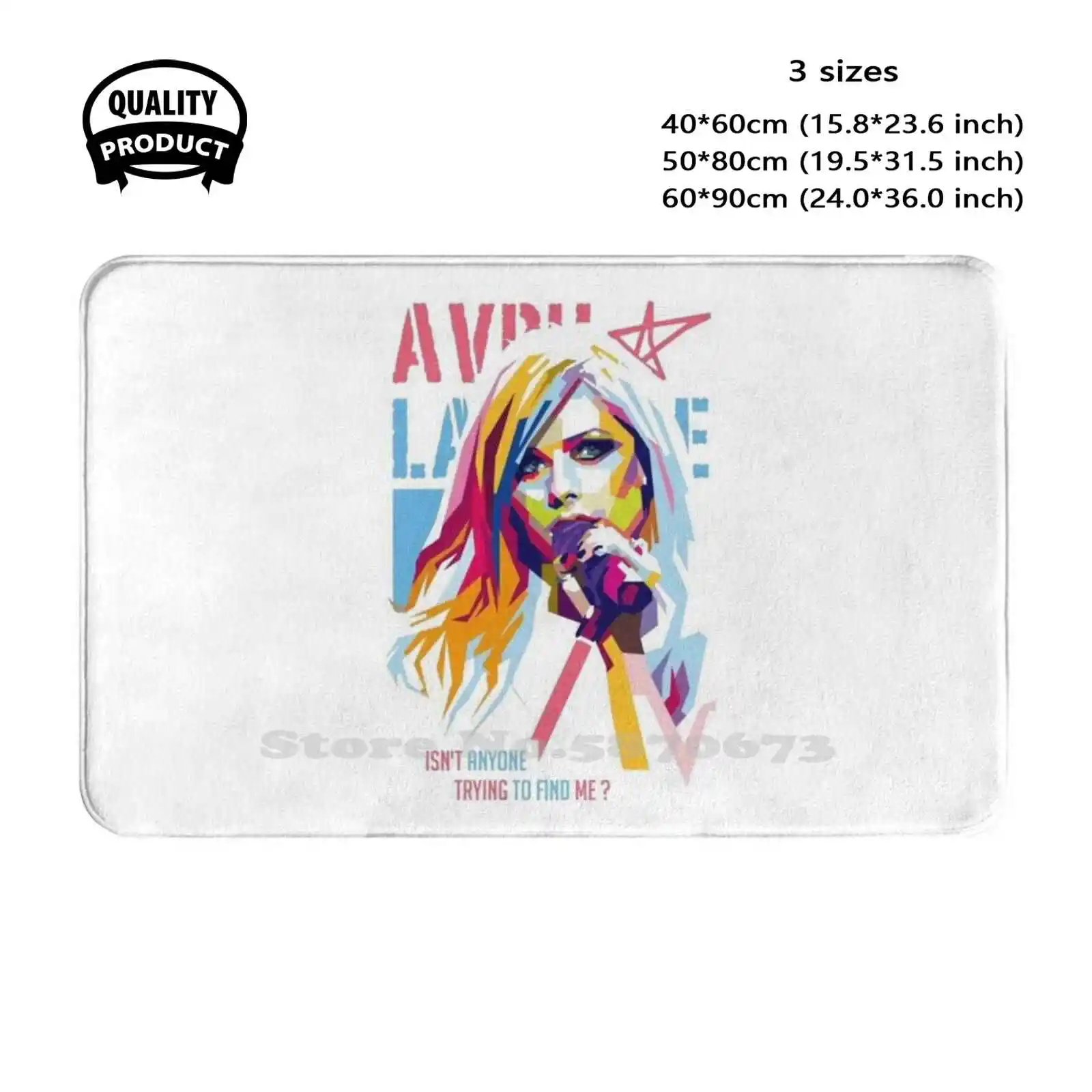 Avril Lavigne Soft Cushion Home Carpet Door Mat Car Rug Avril Lavigne Princess