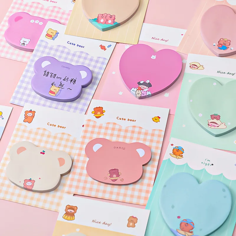 4ชิ้น/ล็อตการ์ตูนน่ารักสัตว์เลี้ยง Sticky Notes นักเรียนอุปกรณ์ N ครั้งวาง Memo สามารถวาง note Book