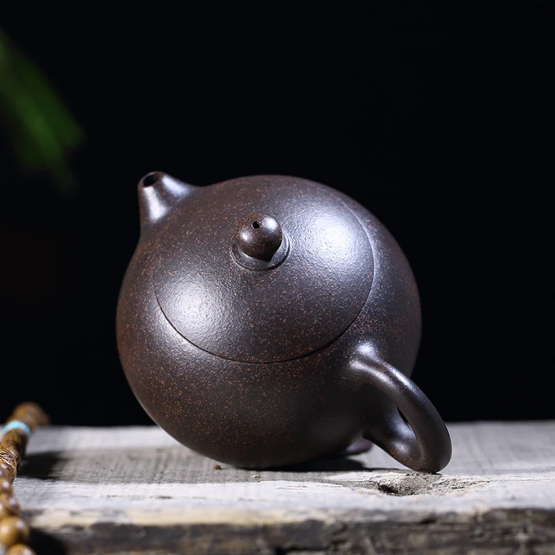 |ancient times to the present is pure handmade, Xi Shi teapot, black gold sand, genuine household teapot and tea set