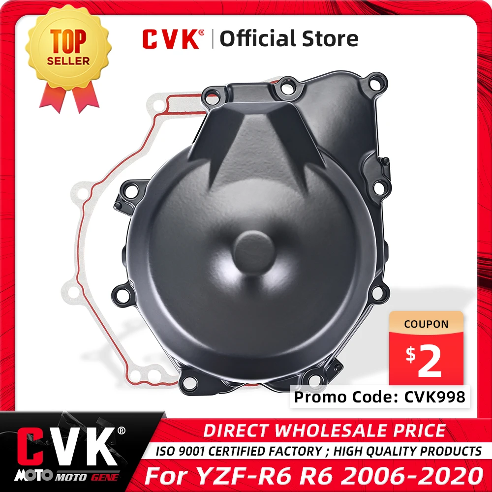 CVK Nắp Động Cơ Động Cơ Stator Bao Lồng Vắt Nắp Phụ Vỏ Dành Cho Xe YAMAHA YZF-R6 R6 2006 2007 2008 2009 2010 2011 2012 2013 2014