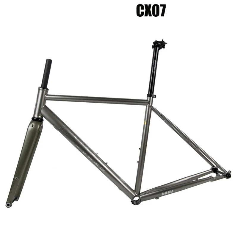 Gravel Cross-country Road Bike Frame Gravel Chrome Molybdenum Steel Bikes Bicycle Frameset Disc Brake Barrel Shaft Travel Frame