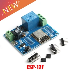 ESP8266 WiFi Single-Channel Relay Module AC DC Power Supply ESP-12F Development Board DC 5-80V 12V 24V 36V Relay Module