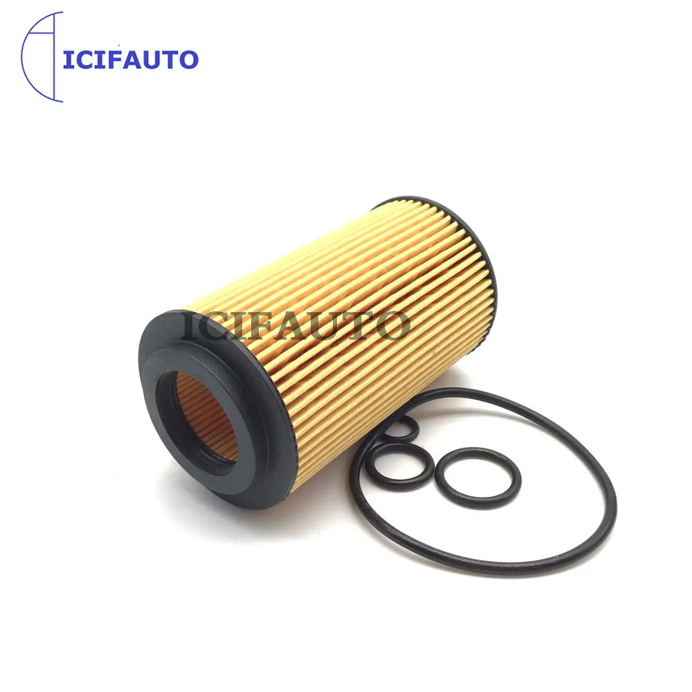 6X Engine Oil Filter Insert for Mercedes-Benz W204 W212 C180 C200 C280 E200 E250 E300 E350 A6511800309 68091826AA HU7010Z