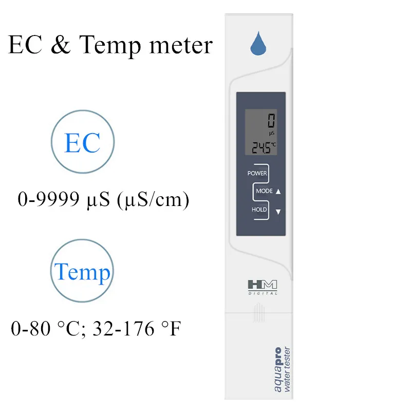 HM Digital AP-2 EC metro 2 in 1 ce temperatura qualità dell\'acqua con calibrazione automatica conducibilità elettrica Tester 40% di sconto